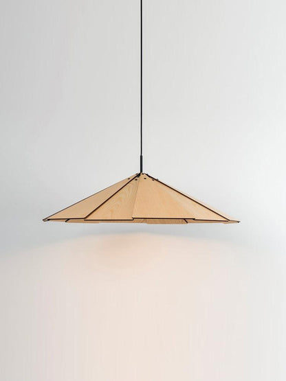 Nordic Minimalist Cafe Homestay Modern Wooden Flying Saucer Chandelier