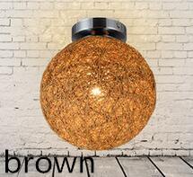 Modern Ceiling Lamp  LED Indoor Light Hemp And iron Pendant 20cm Lamp The Restaurant Shops Bar Corridor Light  Fixture