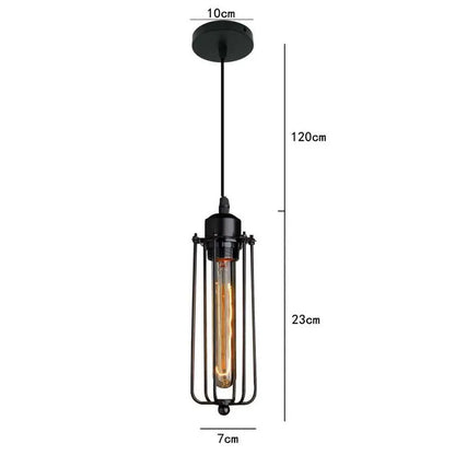 Industrial Style Creative Restaurant Small Chandelier American Retro Iron Bar Table Cafe Internet Cafe Industrial Style Lamp