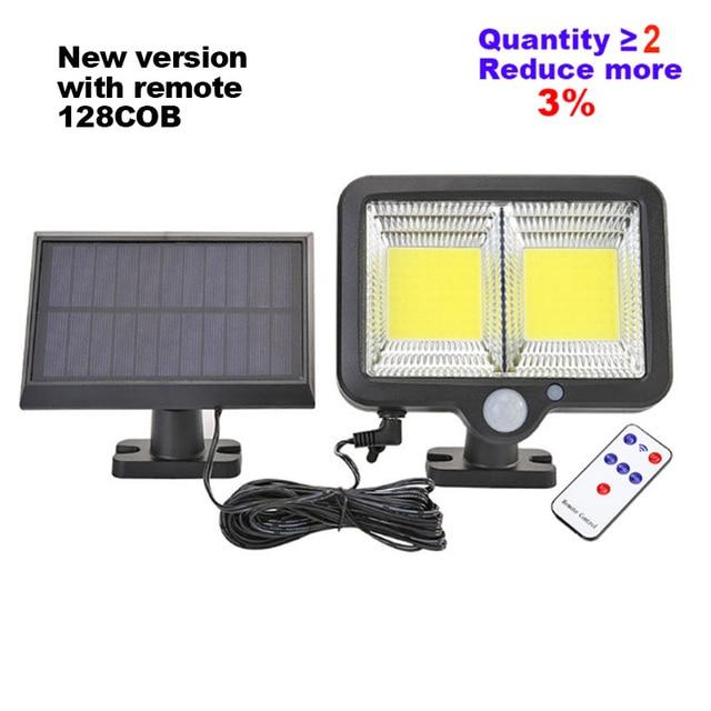 120LED COB Solar Light Outdoor Motion Sensor Wall Light Waterproof Garden Lamp Spotlights Emergency Pathway Street Security Lamp