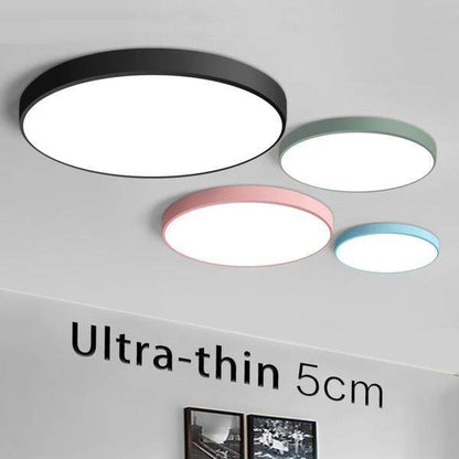 Ultra-Thin 5CM LED Modern Simple Ceiling Light Round Square Lamp For Living Room