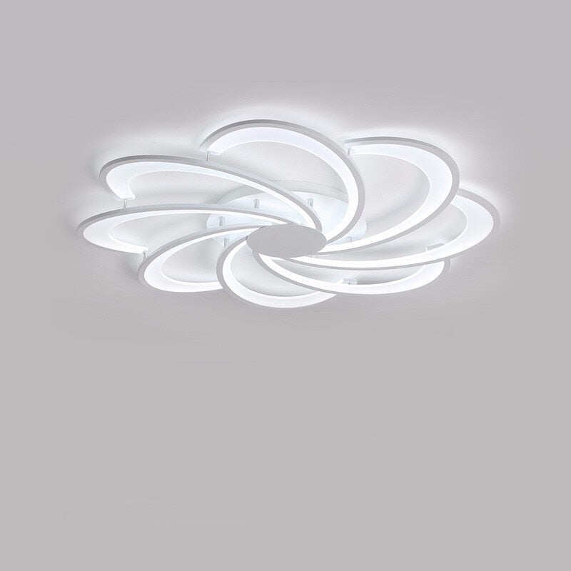Modern LED White Ceiling Light With Remote Control For Living Room Home Lighting Kitchen Fixtures Bedroom Plafon Lamp Lustre