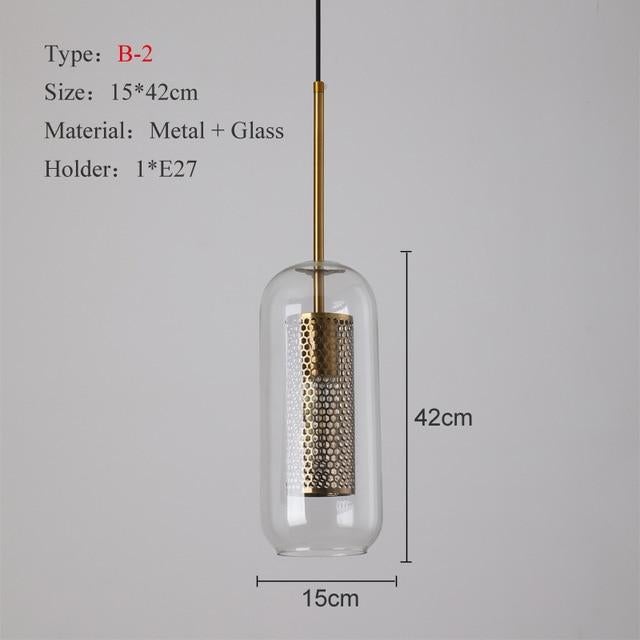 Loft Modern Pendant Light Glass Ball Hanging Lamp Kitchen Light Fixture Dining Hanglamp  Living Room Luminaire