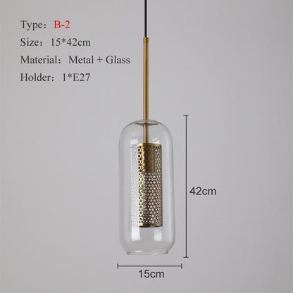 Loft Modern Pendant Light Glass Ball Hanging Lamp Kitchen Light Fixture Dining Hanglamp  Living Room Luminaire