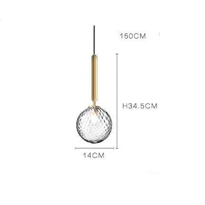 Simple Bedside Chandelier Creative Glass Ball Dining Room Bedroom Clothing Store Chandelier