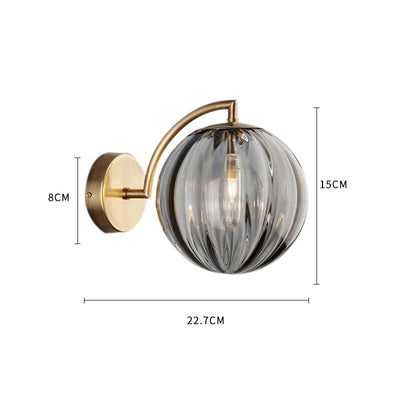 Modern Led Wall Lamp Nordic Glass Ball Wall Lamps For Living Room Bedroom Home Bedside Wall Light Bathroom Fixtures Mirror Light