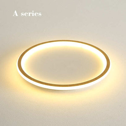 New modern black,white ultra-thin led ceiling light rectangular, round bedroom lamp living room lamp led ceiling lamp