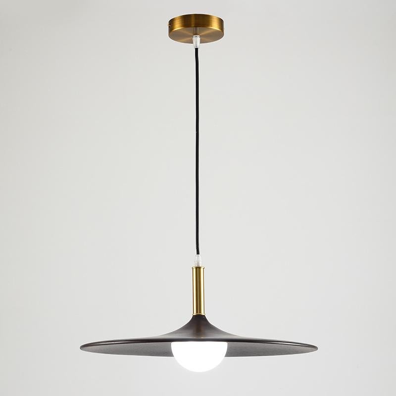 The Black Walnut Dining Room Bedroom Has A Simple Nordic Chandelier At The Head of The Bed