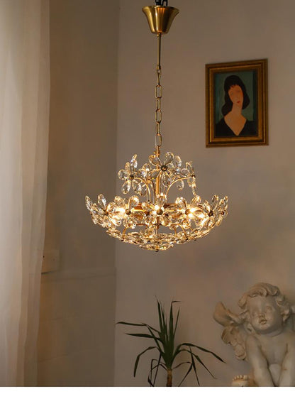 Crystal Chandelier Garden American Retro Style Lamps