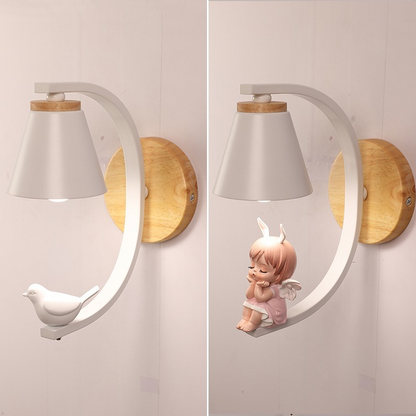 Children's Room Cartoon Wall Lamp Small Living Room Bedroom Bedside Lamp Corridor Wall Light