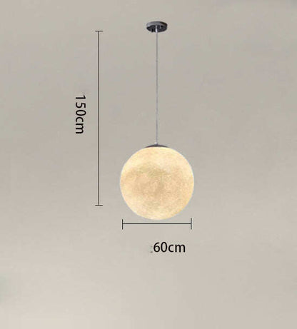 Creative Restaurant Bar Decoration Chandelier Hotel Bedroom Living Room Moon-shaped Lamps
