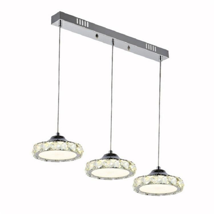 Home Dining Chandelier Single-headed Three-headed Round Rectangular Disc Crystal Small Chandelier