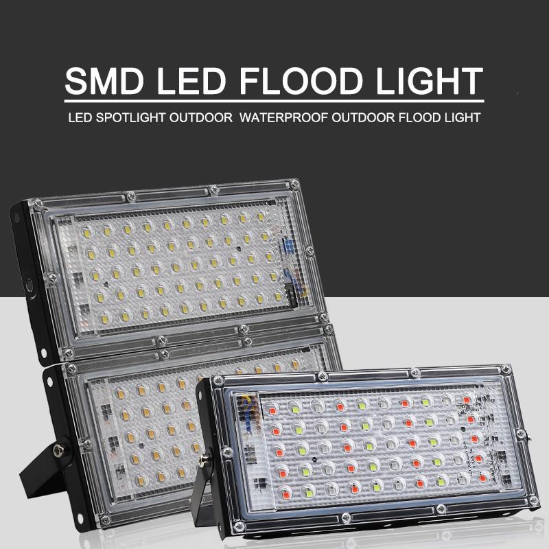50W LED Flood Light Outdoor Lighting 220V 240V Floodlight Waterproof IP65 Reflector Projecteur LED Exterieur Focus Spotlight