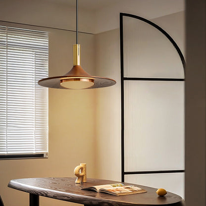Simple Nordic Retro American Walnut Color Lighting Chandelier Warm Fashion Classical Style Bar Llighting