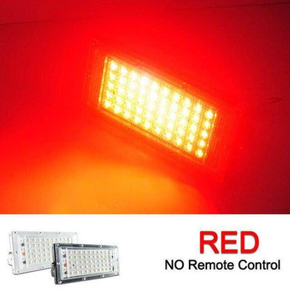 2pcs LED Flood Light 50W 100W RGB Floodlight IP65 Waterproof Outdoor Street Spot Wall Reflector Lighting Garden Spotlight