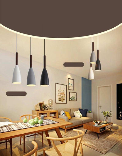 Modern Loft Simple Pendant Lights E27 Led Single Head Hanging Lamp For Kitchen Living Room Bedside Restaurant Cafe Office Room