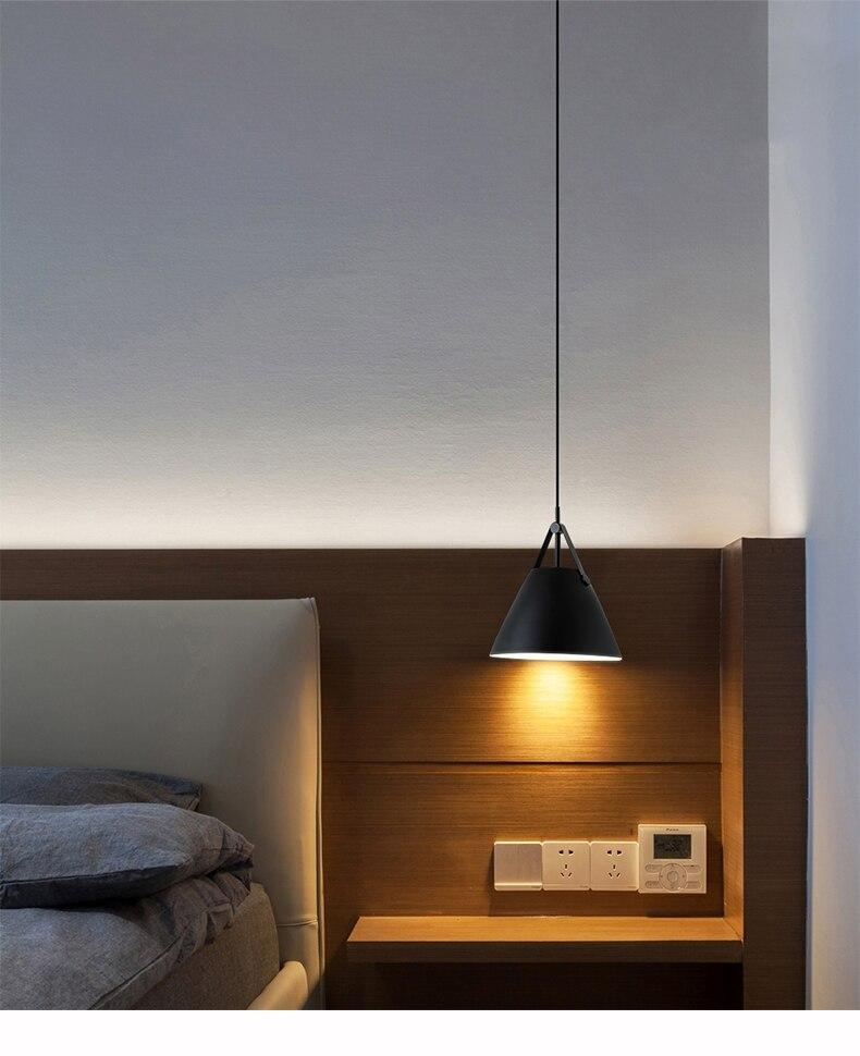 Nordic minimalist  pendant light creative bedside /restaurant /bedroom/ bar dining table study pendant lamp