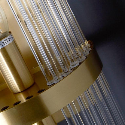 Modern Light Luxury Living Room Background Copper Wall Lamp