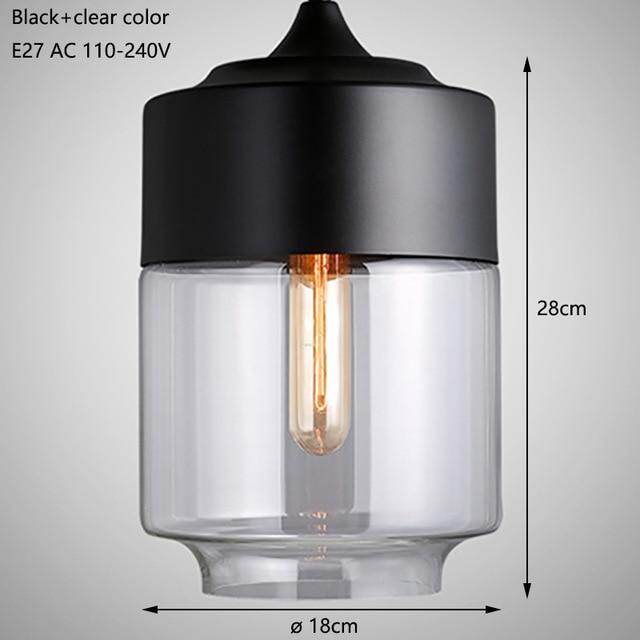 Nordic Modern Loft Hanging Glass Pendant Light For Kitchen Bar Living Room Bedroom