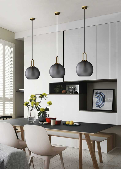 Nordic Modern Simple Glass Ball LED E27 Pendant Lights Interior Lighting Lamps Restaurant Bedroom Stair Decoration Hanging Light