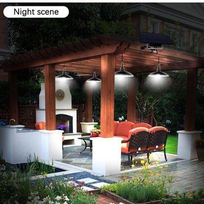 Double Head Solar Pendant Light Outdoor Indoor Solar Lamp With Line Warm White/White Lighting For Camping Home Garden Yard