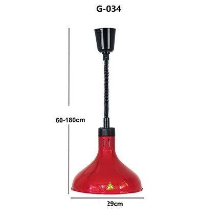 Restaurant Food Insulation Lamp Heating Lamp Commercial Chandelier Single-head Food Insulation Heating Lamp Barbecue Lamp