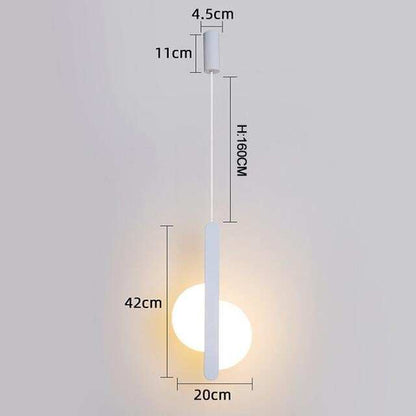 Modern Led Pendant Lights For Dinning Room Bedside Bar Home Deco Pendant Lamp Fixtures White/Black Color