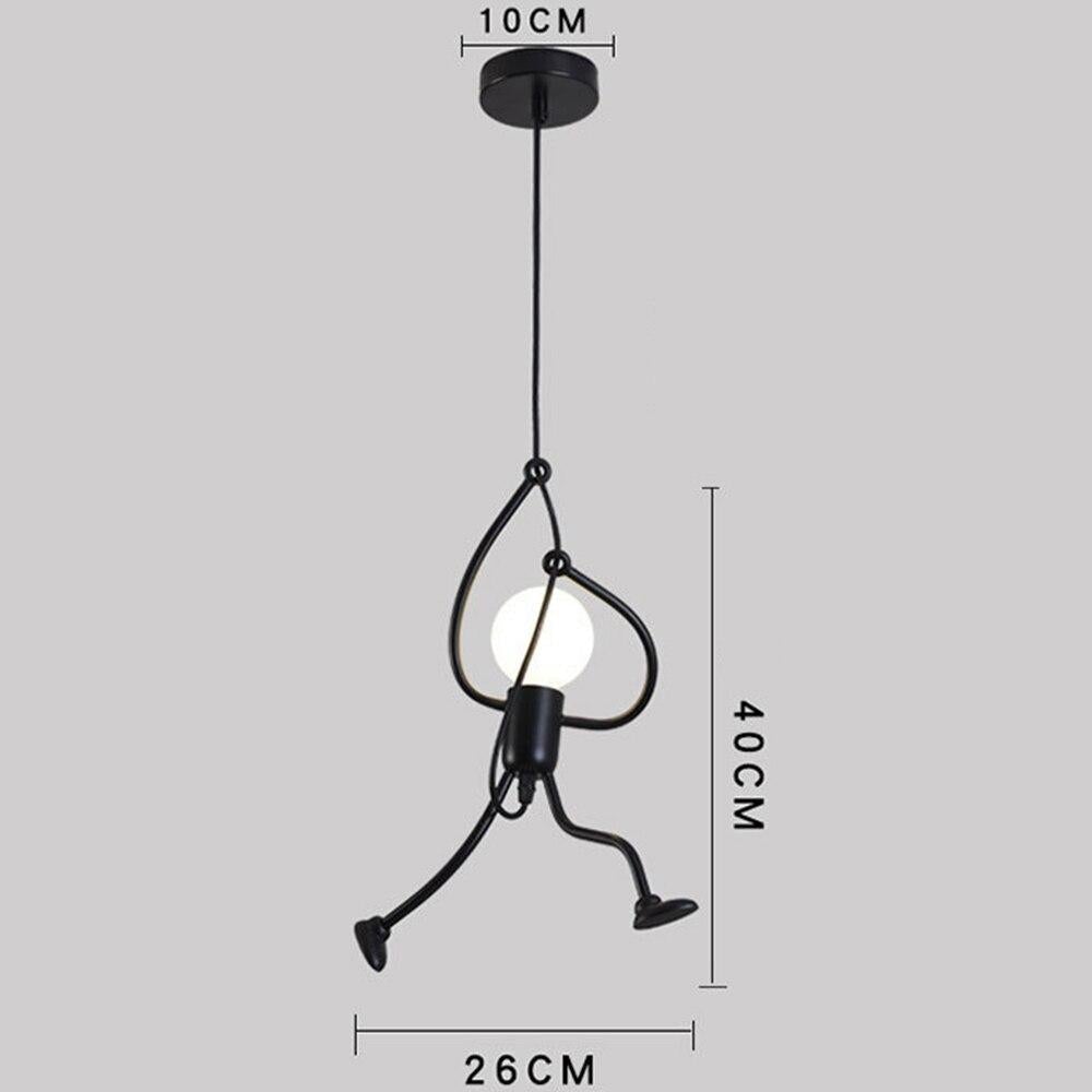 Creative Art Iron LED Pendant Lamp  Living Room Bedroom Aisle Corridor Lighting Cord Adjustable Hanging Lamp