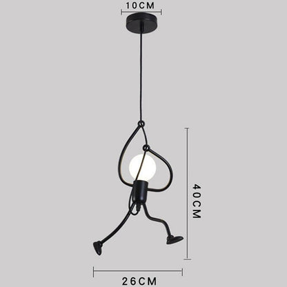 Creative Art Iron LED Pendant Lamp  Living Room Bedroom Aisle Corridor Lighting Cord Adjustable Hanging Lamp