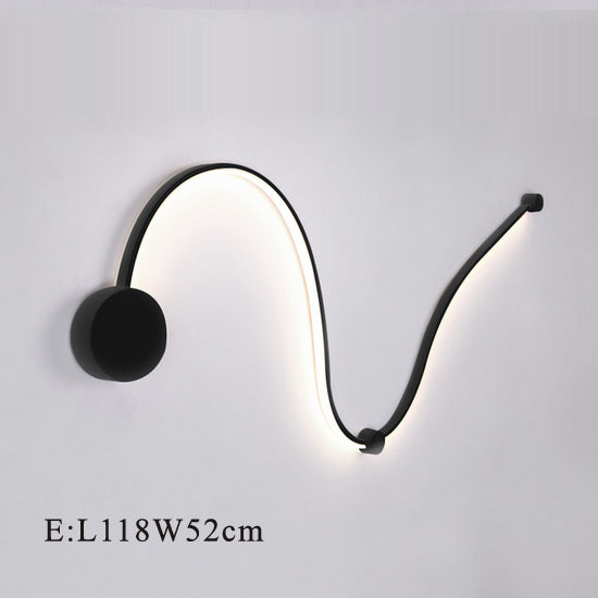 LED Postmodern Nordic Iron Aluminum Acrylic Belt LED Lamp LED Light Wall lamp Wall Light Wall Sconce For Store Bedroom Corridor