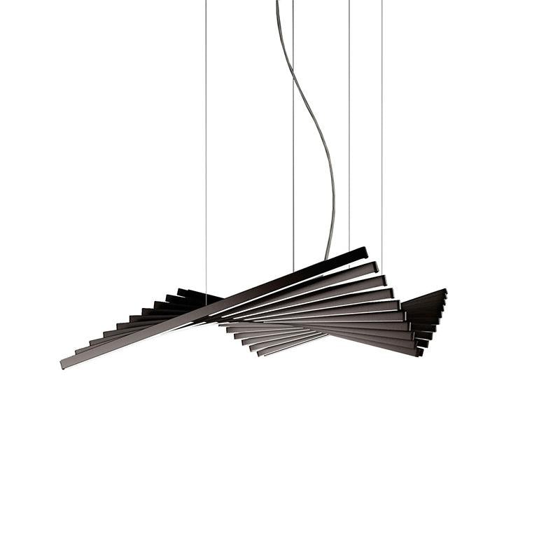 New Net Hot Chandelier Dimmable Creative LED Aluminum Alloy Simple Fishbone Chandelier