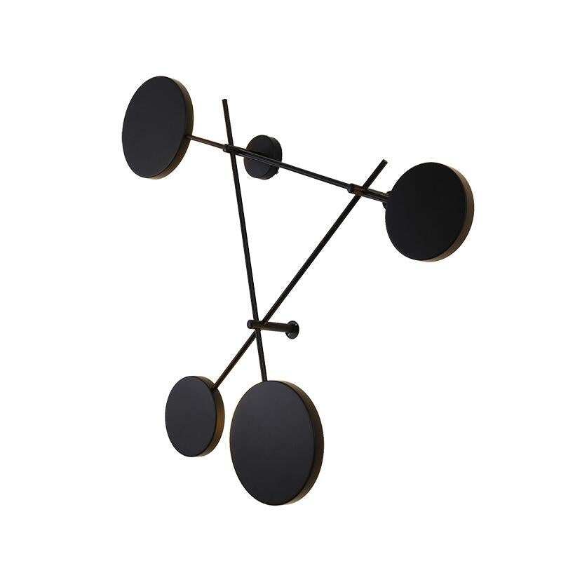 Simple Modern Geometric Multi-round Wall Lamp Creative Bedroom Bedside Living Room Background Decorated with Aisle Personality Wall Lamp