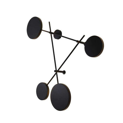Simple Modern Geometric Multi-round Wall Lamp Creative Bedroom Bedside Living Room Background Decorated with Aisle Personality Wall Lamp