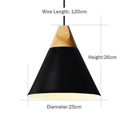 LED Pendant Lights Aluminum Wood Pendant Lamps E27 Modern Hang Lamp Kitchen Restaurant Bar bedroom living room light fixtures