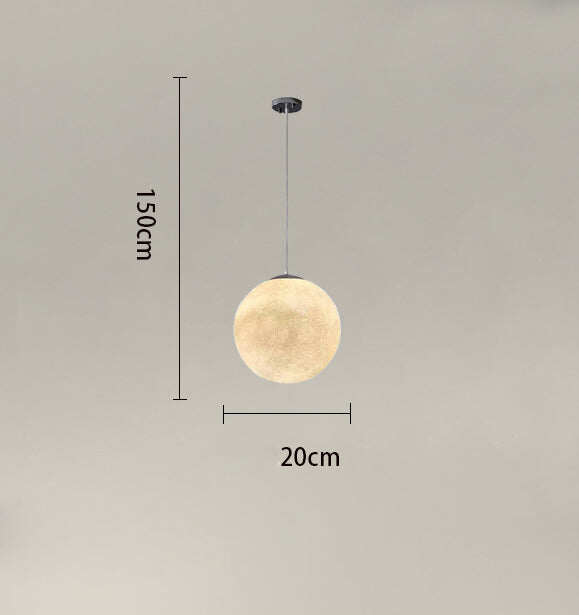 Creative Restaurant Bar Decoration Chandelier Hotel Bedroom Living Room Moon-shaped Lamps