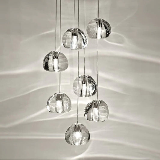 Ccrystal Chandeliers Lighting Loft Hanging Lamp Staircase Modern Luxury Long Wire Cristal Balls Kitchen Villa Living Room Bar