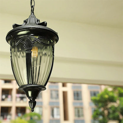 Outdoor waterproof chandeliers European wall lights retro garden lights villa personality creative gazebo corridor hanging lamps