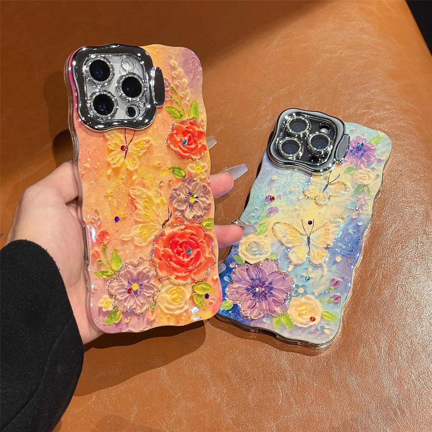 Luxury IMD Flower Design Fashion Phone Cases for iphone 16 15 14