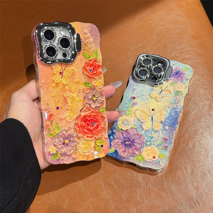 Luxury IMD Flower Design Fashion Phone Cases for iphone 16 15 14