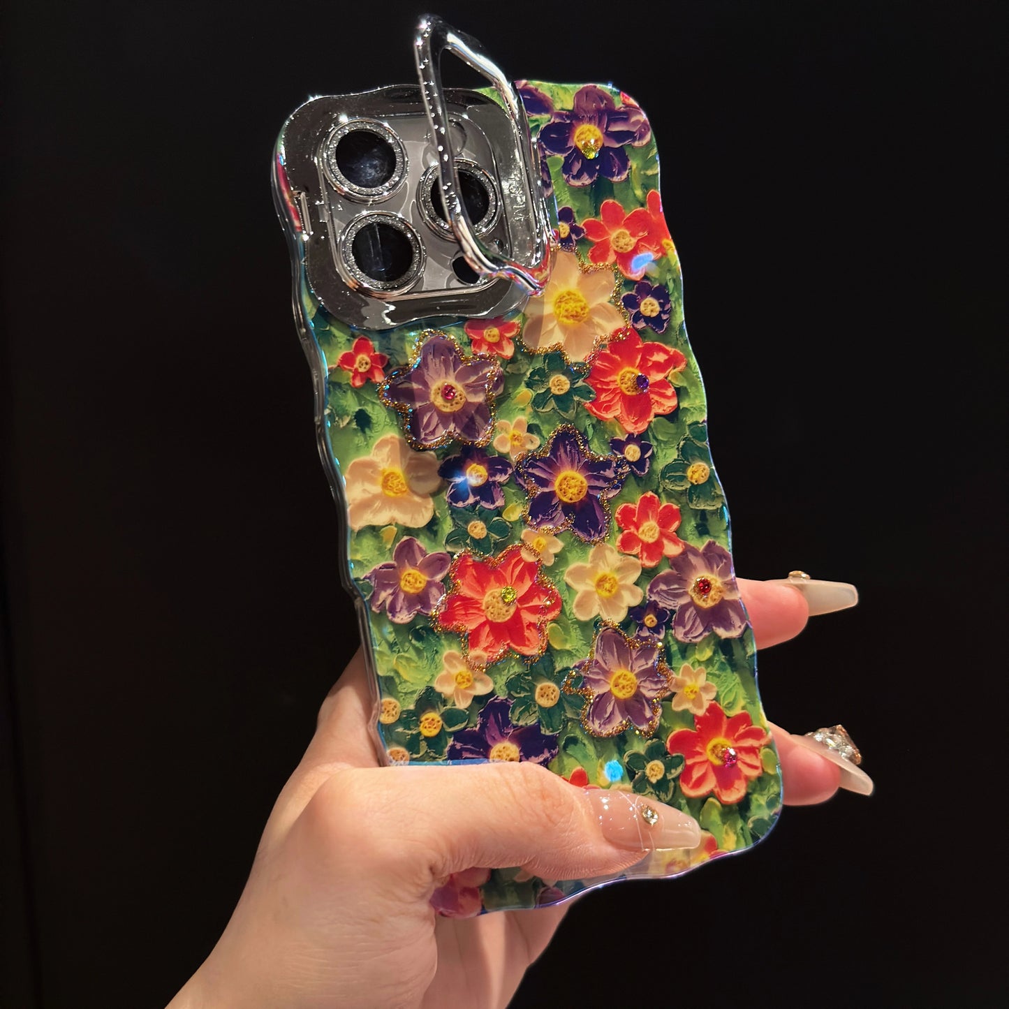 Luxury IMD Flower Design Fashion Phone Cases for iphone 16 15 14