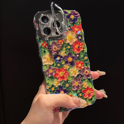 Luxury IMD Flower Design Fashion Phone Cases for iphone 16 15 14