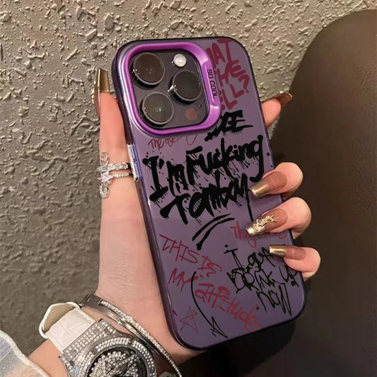 Inspirational Quotes Minimalist Letters Graphic Phone Case For iPhone 16 15 14