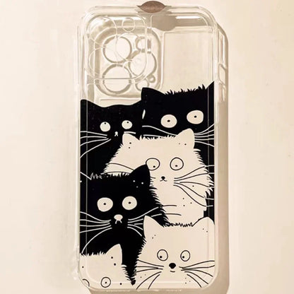 Doodle Angry Cat Case for Iphone 16 15 14