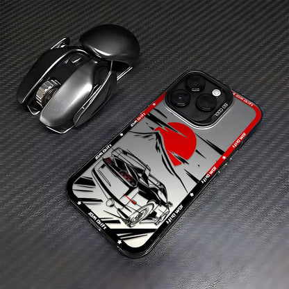 Tokyo Sports Racing JDM Drift Car Phone Case For iPhone 16 15 14 Anti Fall Matte Cover
