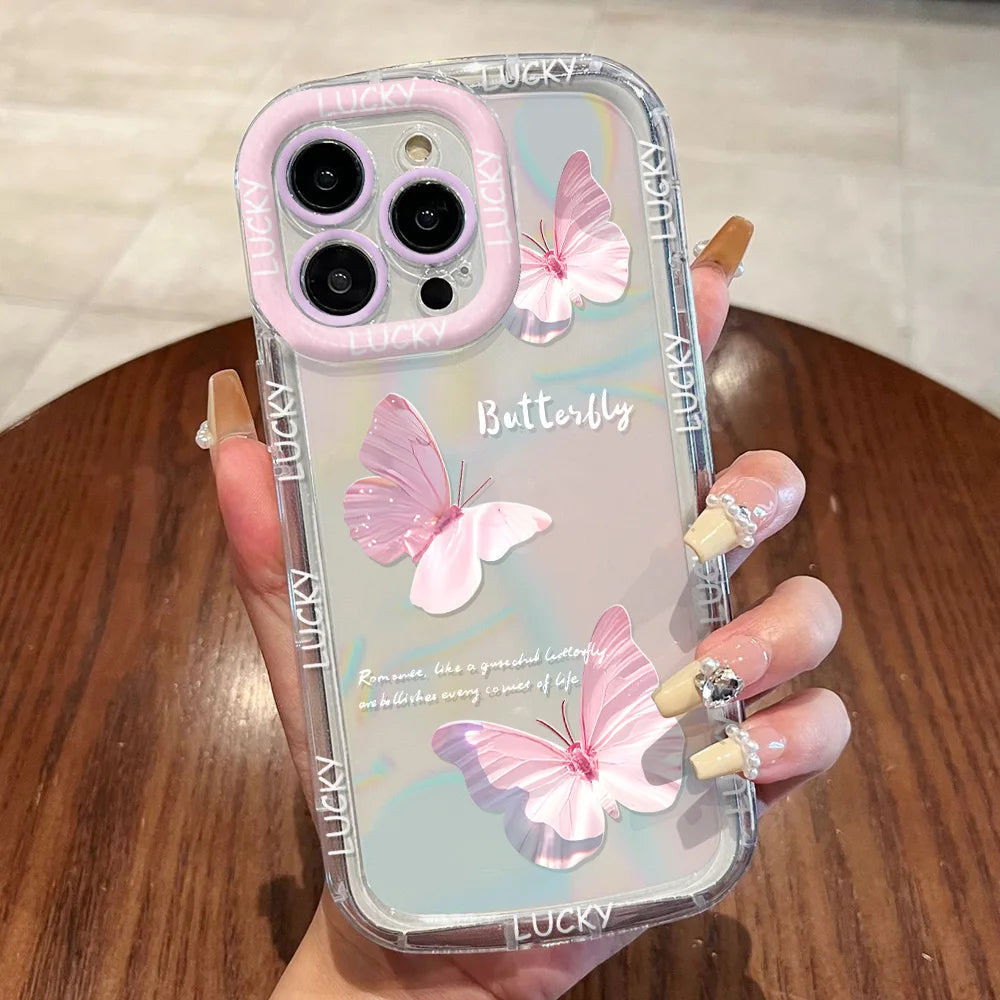 Cut Cat Aninal Phone Case For iPhone 17 16 15 Silicone Soft Cover