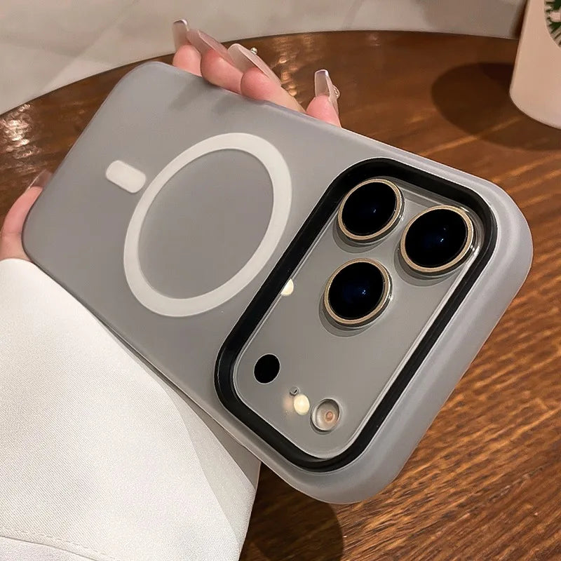 Luxury 2 IN 1 Magnetic Shockproof Case for iPhone 17 Liquid Silicone Magsafe Bumper Cover