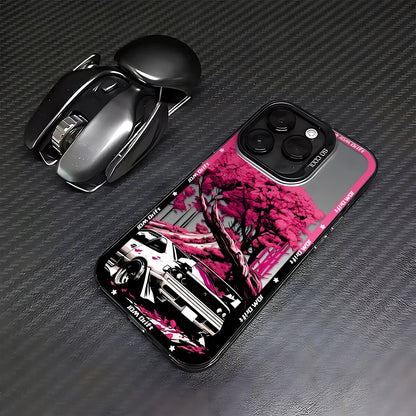 Tokyo Sports Racing JDM Drift Car Phone Case For iPhone 16 15 14 Anti Fall Matte Cover