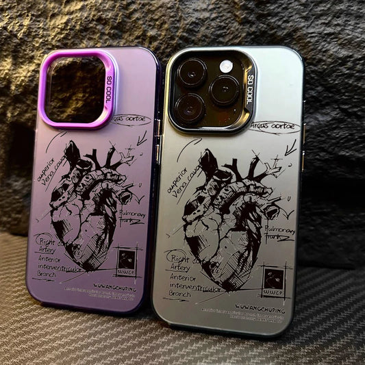 Creative Cardiovascular Model Heart Medical Phone Case For IPhone 16 15 14