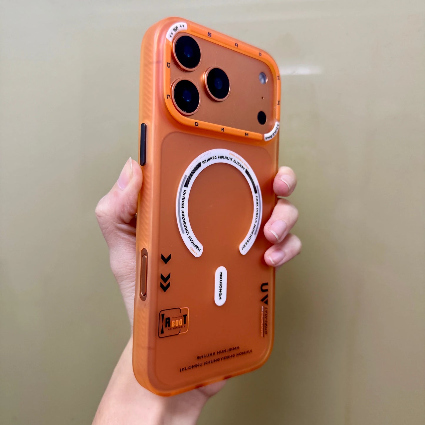 Matte Magnetic Phone Case For iPhone 17 Magsafe Wireless Charge Frosted Metal Lens Frame Buttons Cover