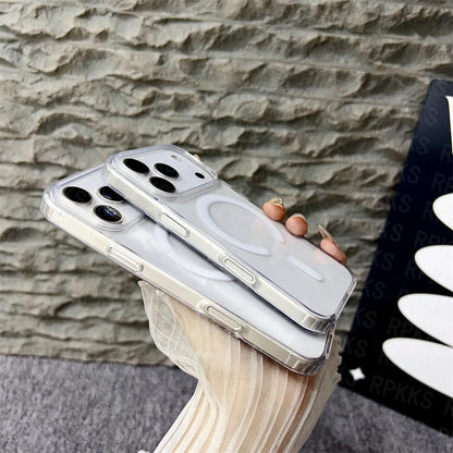 Magsafe Magnetic Clear Phone Case For iPhone 17 16 15 14 13 12